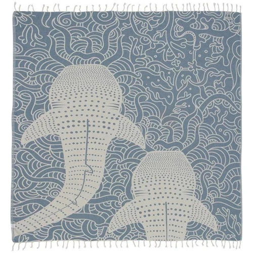 SAND CLOUD BLUE WHALE SHARK XL TOWEL (WSSTOW012BLUXL)