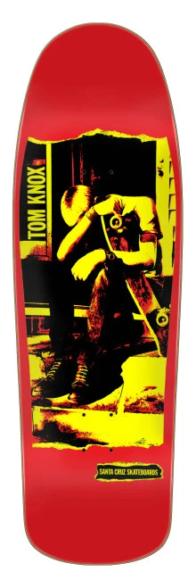9.89" SANTA CRUZ KNOX PUNK RED REISSUE DECK (11116929-141371)