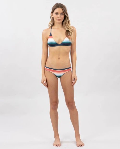 RIP CURL RETRO STRIPE CROSSBACK TRI BIKINI TOP (EX) - Image 3