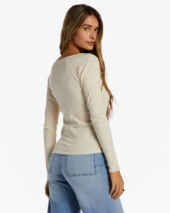 BILLABONG CALL ME RIB KNIT TOP (ABJKT00483)